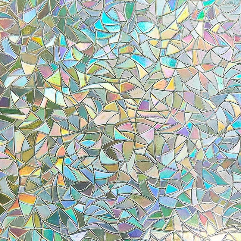 LEMON CLOUD Rainbow Window Film, 11.8 x 157.4 Inch, Static Cling, UV Protection 99% - Image 1